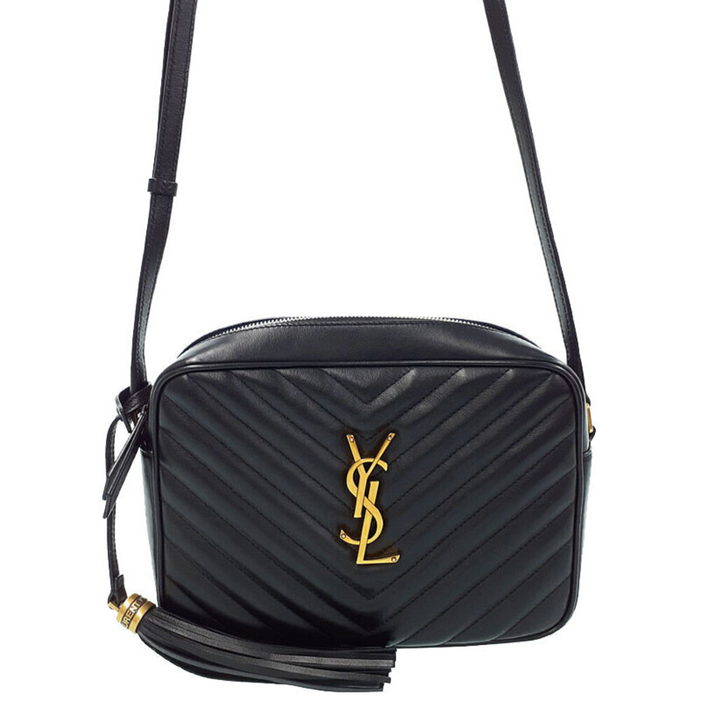 Saint Laurent Quilted Matelasse Paris Lou Camera Chain Shoulder Bag